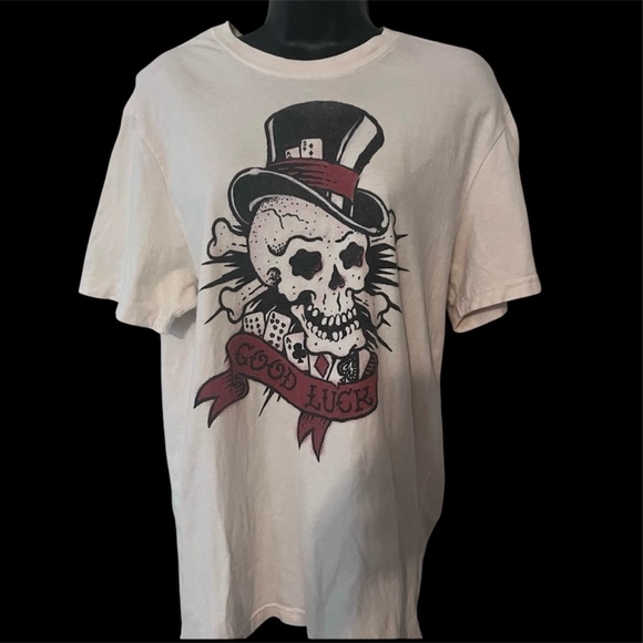 Lucky Brand Other - Good Luck Skull Casino Shirt